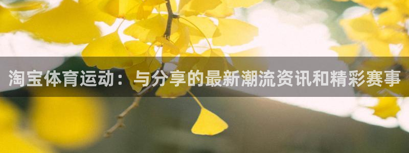 球速体育：淘宝体育运动：与分享的最新潮流资讯和精彩赛事